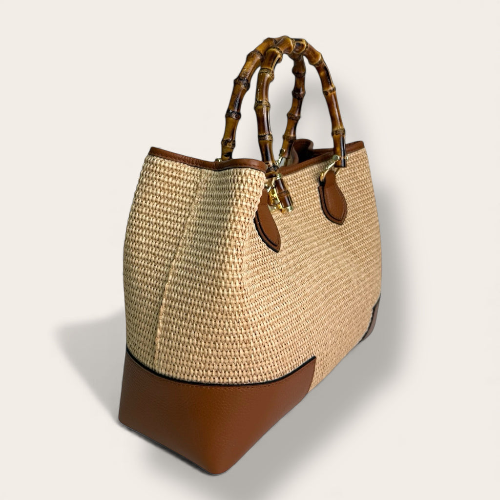 Florence Italy – Borsa Bargello in Paglia e Pelle