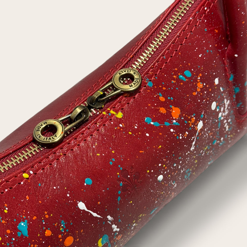 Belvedere – Borsa in pelle dipinta a mano | Pezzo Unico | Florence Italy