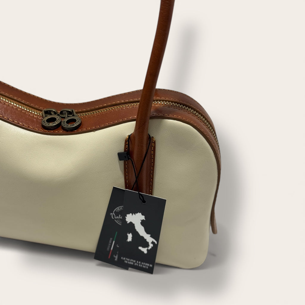 Florence Italy – Tornabuoni Avorio | Borsa in Pelle Made in Italy