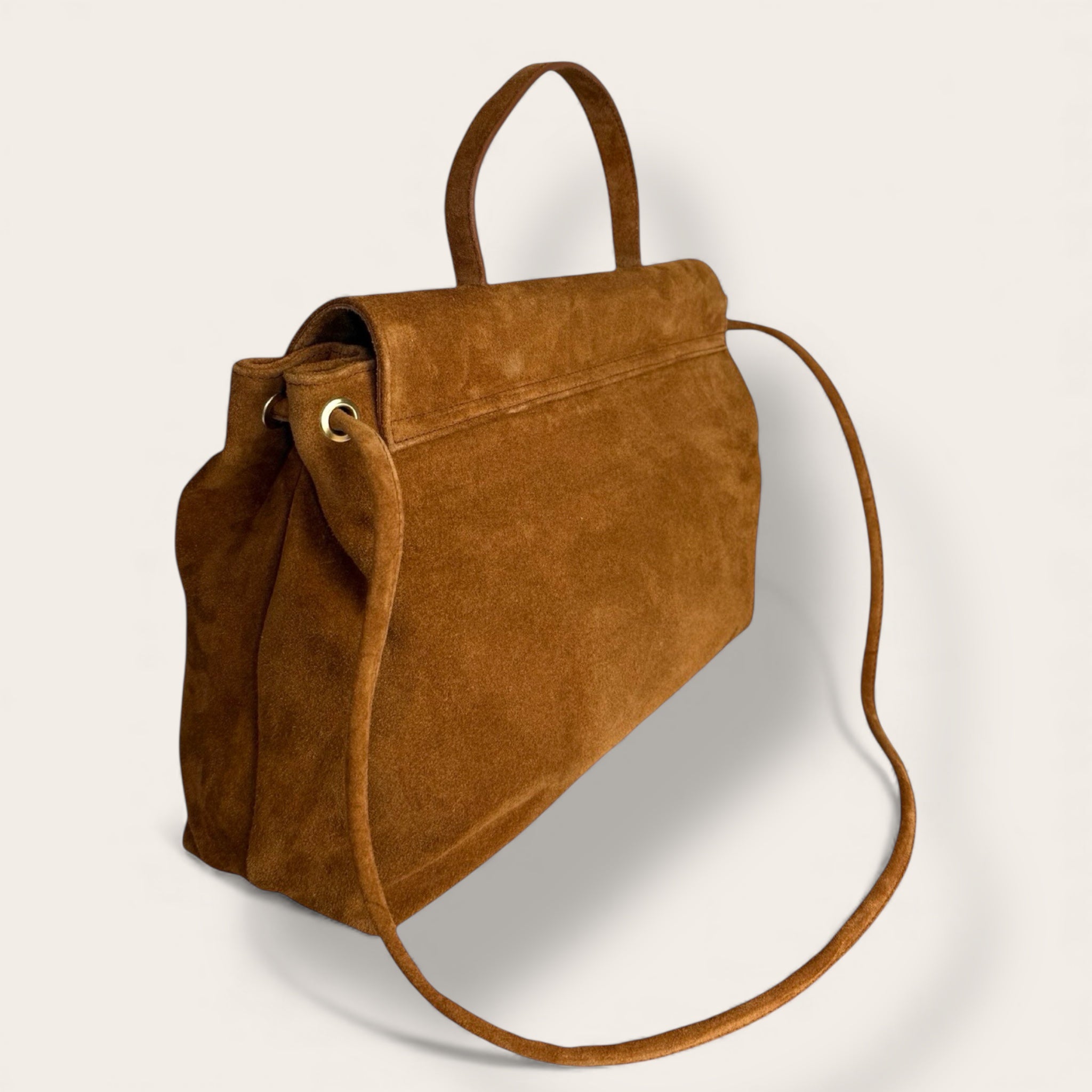 Borsa Aurea in vera pelle scamosciata | Florence Italy