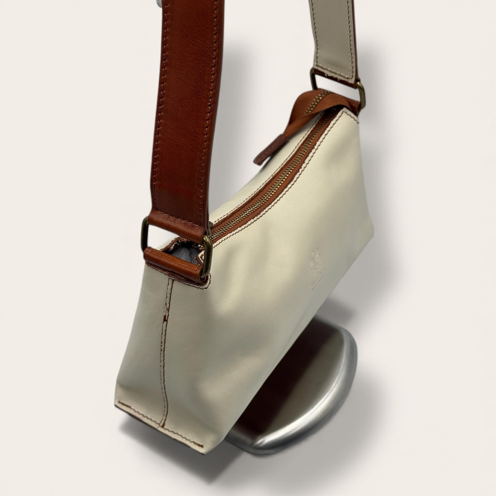 Borsa Novella Avorio in vera pelle | Florence Italy