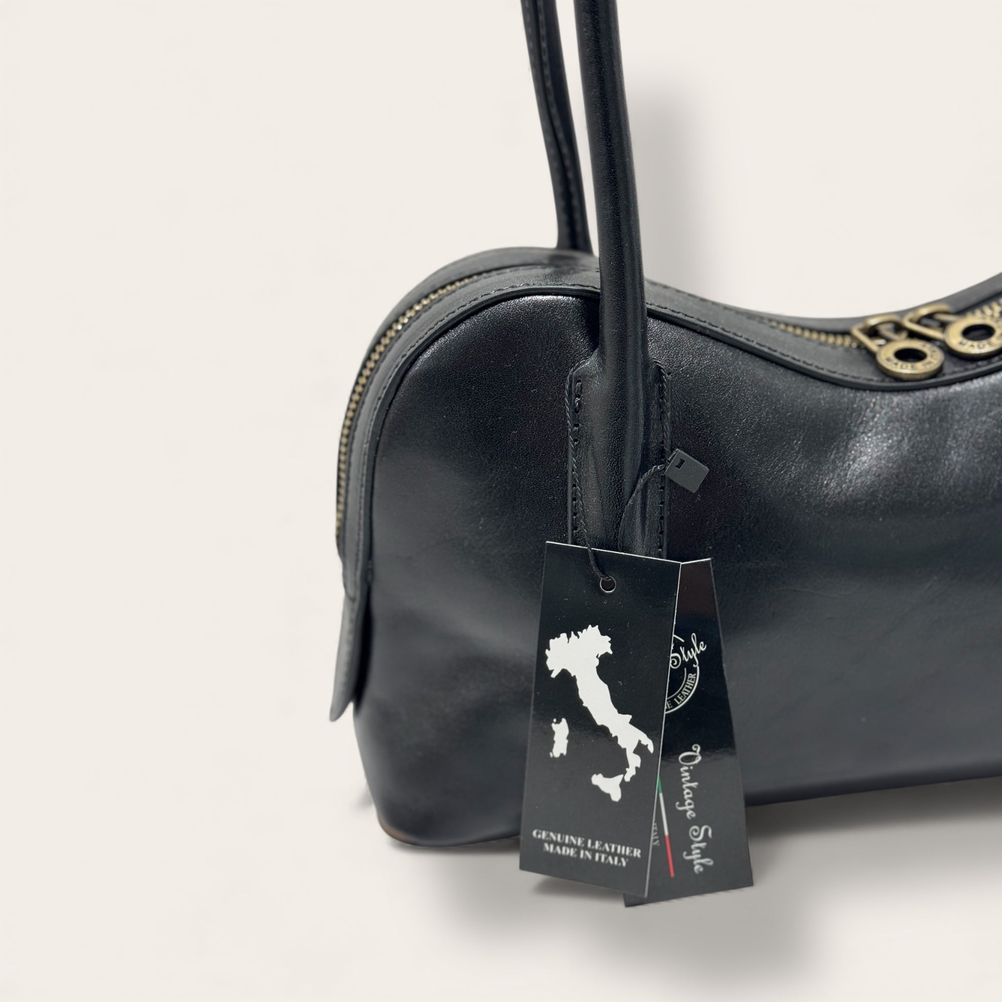 Florence Italy – Tornabuoni Nero | Borsa in Pelle Made in Italy