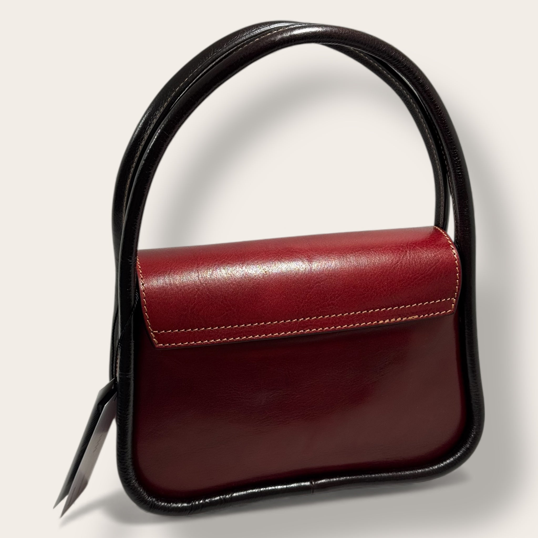 Borsa "Venere" Bordeaux e marrone - Florence Italy