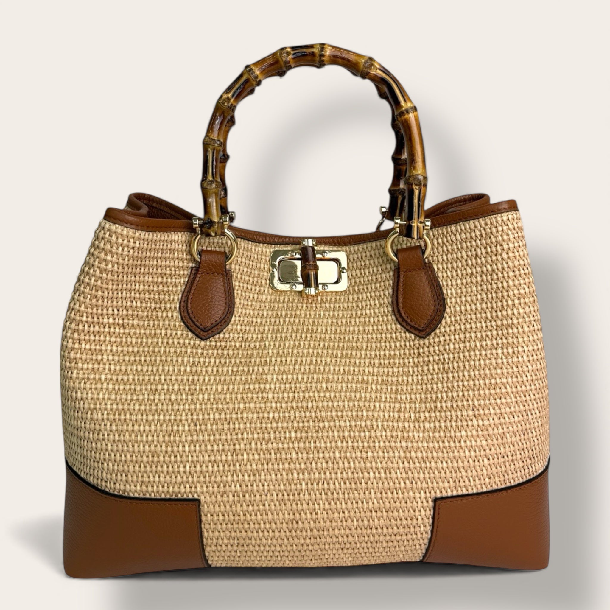 Florence Italy – Borsa Bargello in Paglia e Pelle