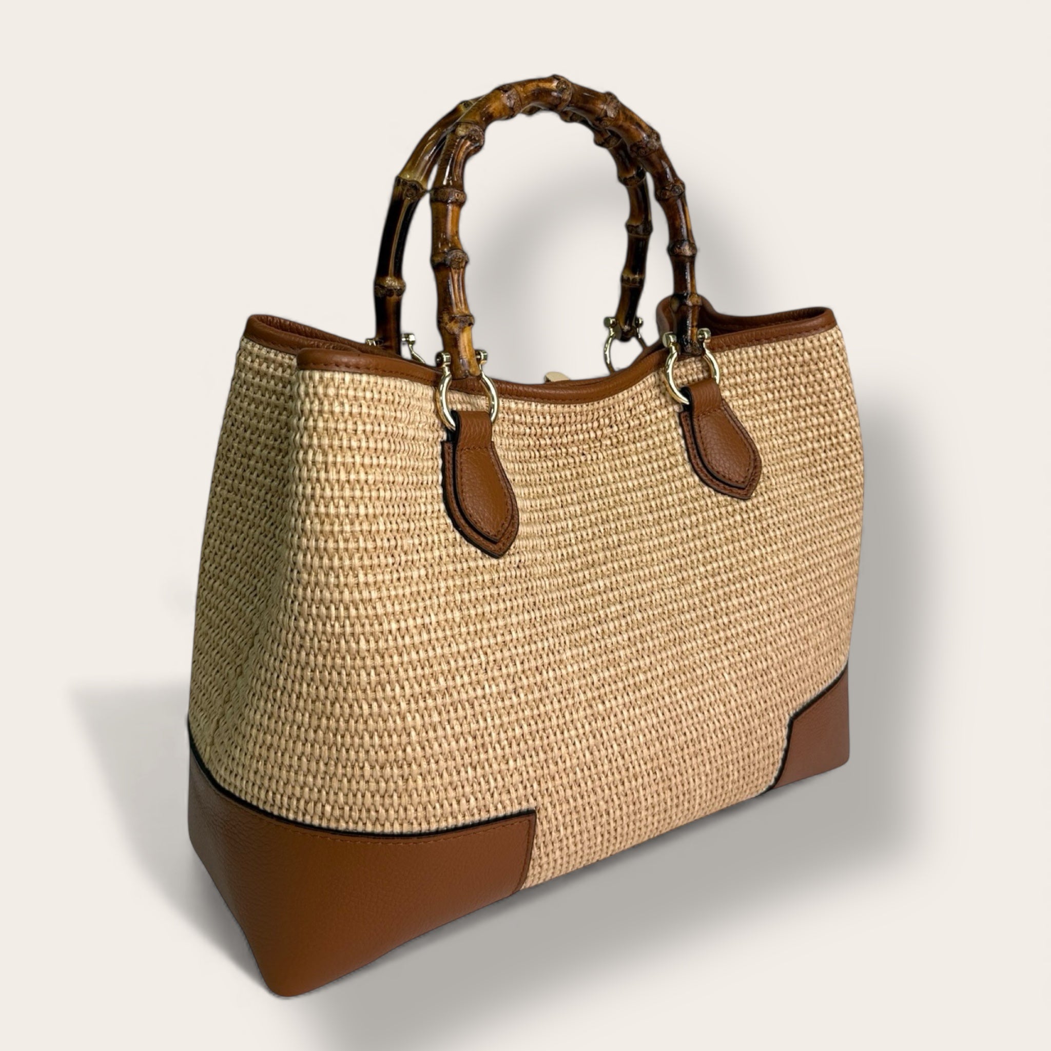 Florence Italy – Borsa Bargello in Paglia e Pelle