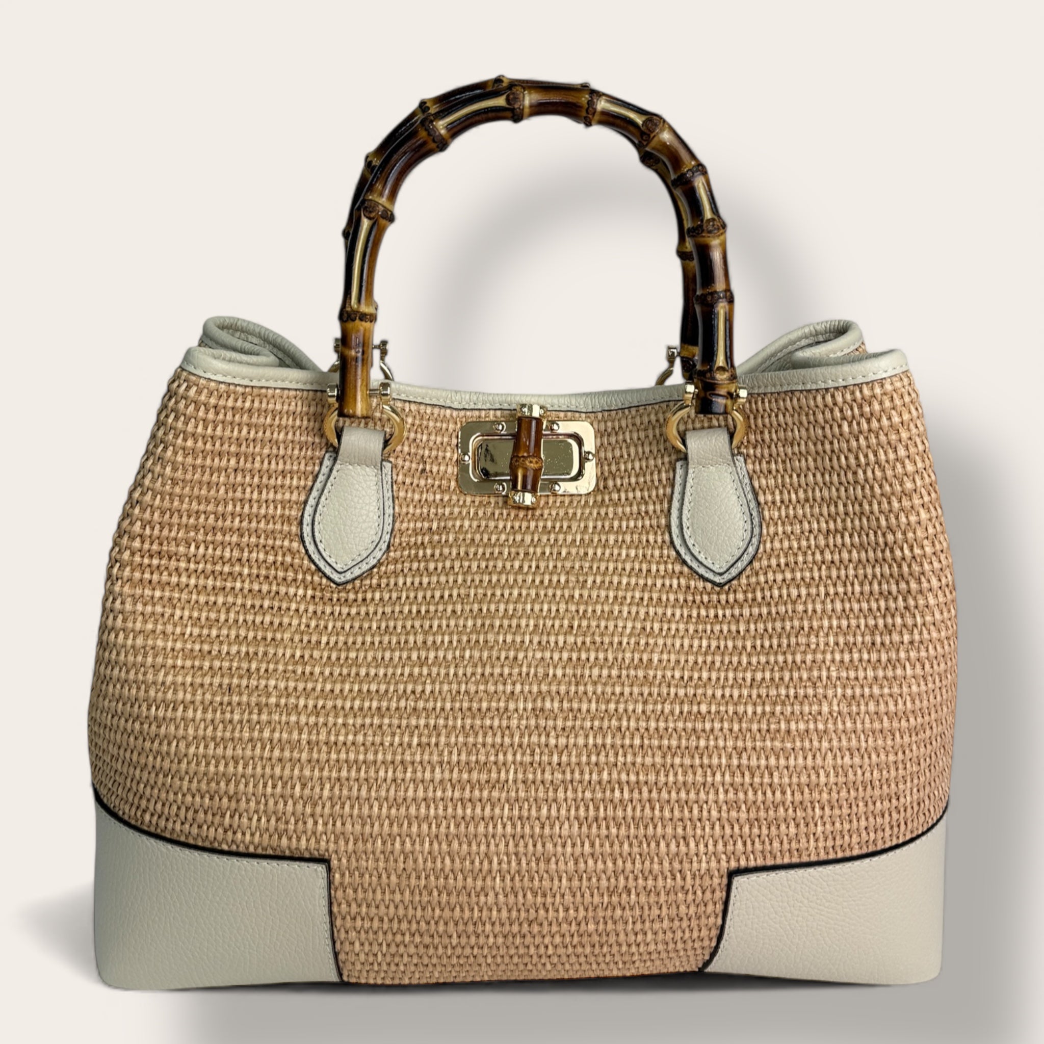 Florence Italy – Borsa Bargello in Paglia e Pelle