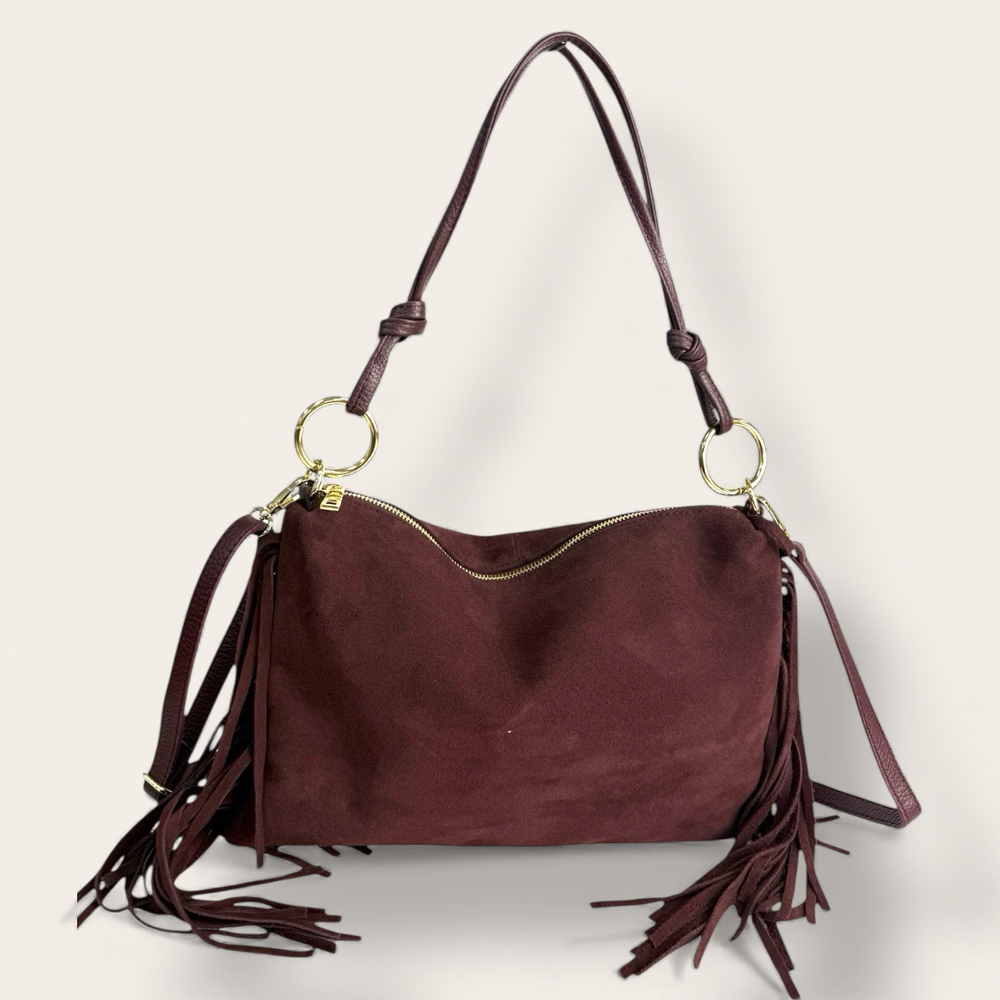 Borsa Medusa in vera pelle scamosciata | Florence Italy