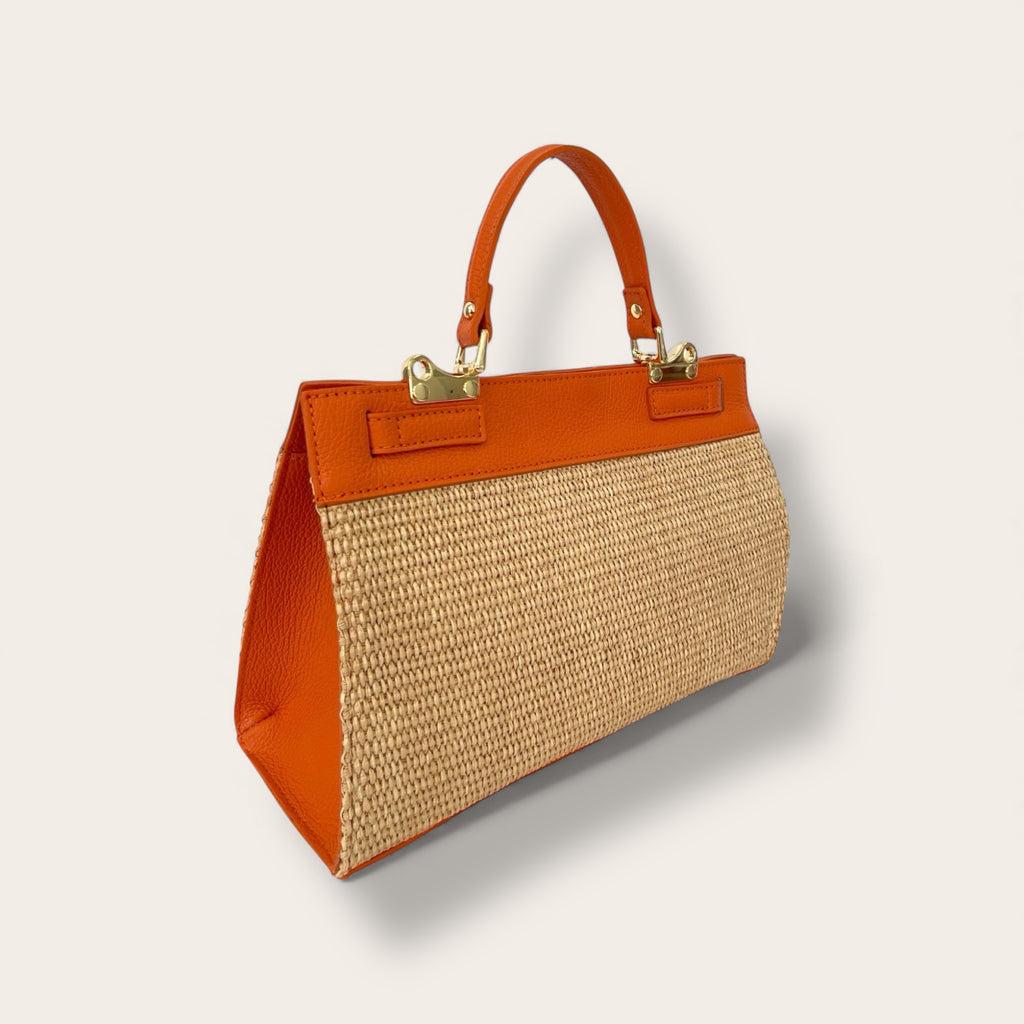 Florence Italy – Selva | Borsa in pelle e raffia