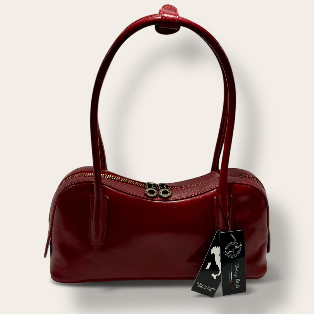 Florence Italy – Tornabuoni Bordeaux | Borsa in Pelle Made in Italy